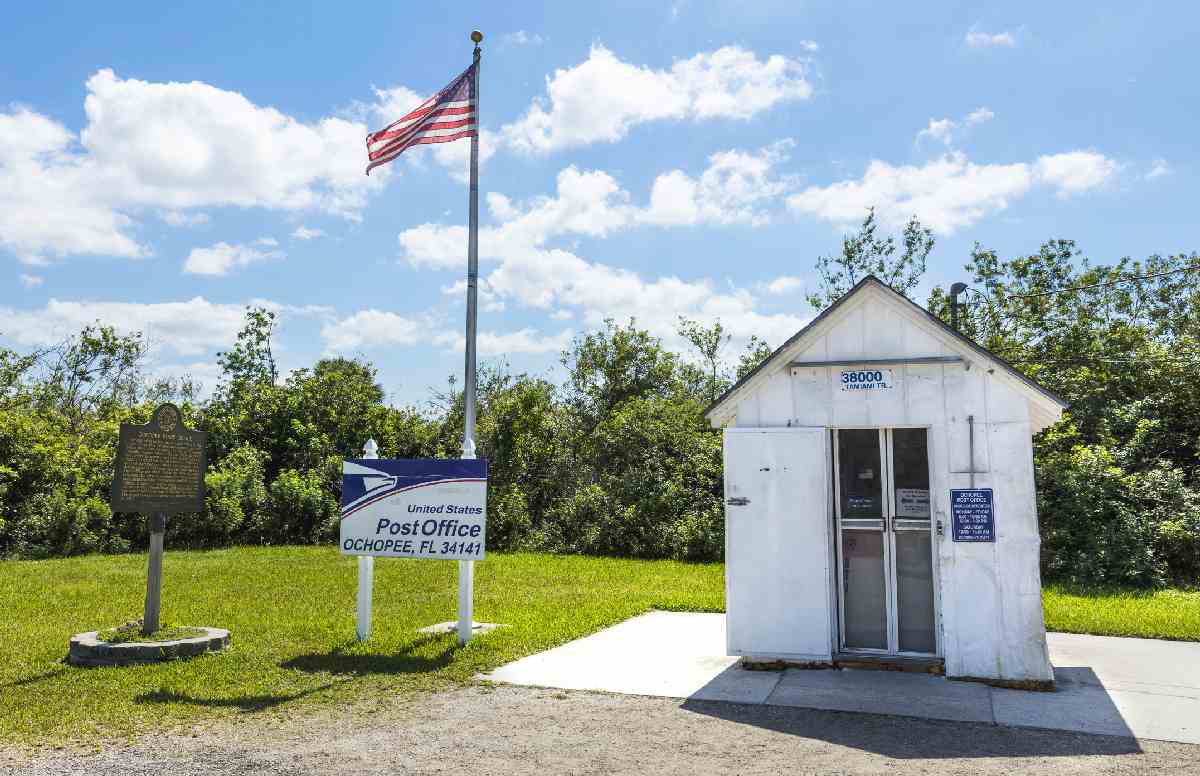 Ochopee Post Office in den Florida Everglades